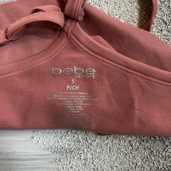 Bebe Sport Rust Ribbed Tank - Picture 6 of 9